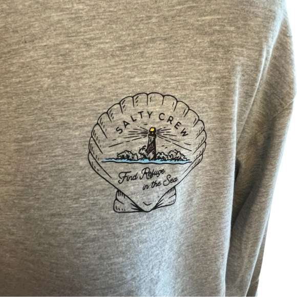 Salty Crew Heather Gray Crop Top - Picture 3 of 5